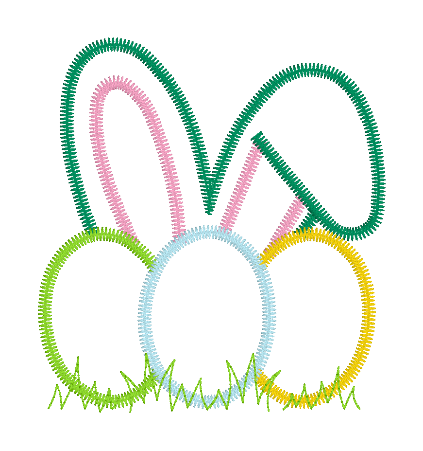 EASTER - BUNNY EARS WITH EGGS