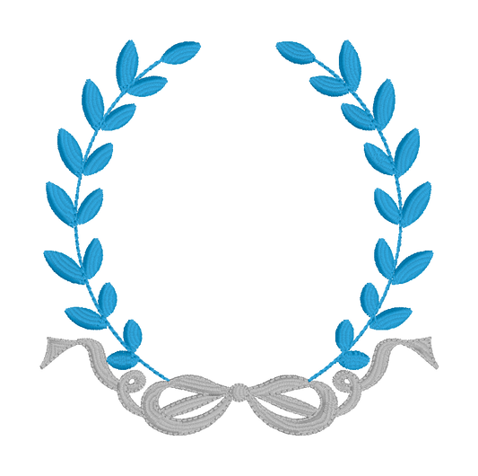 MONOGRAM FRAME - LAUREL WREATH