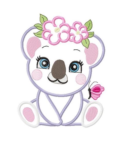 KOALA GIRL FLOWERS